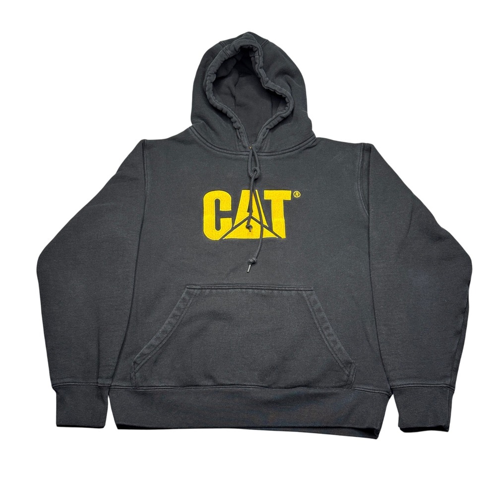 CAT Pullover Hoodie Embroidered Logo Casual‎ Activewear Sweatshirt
